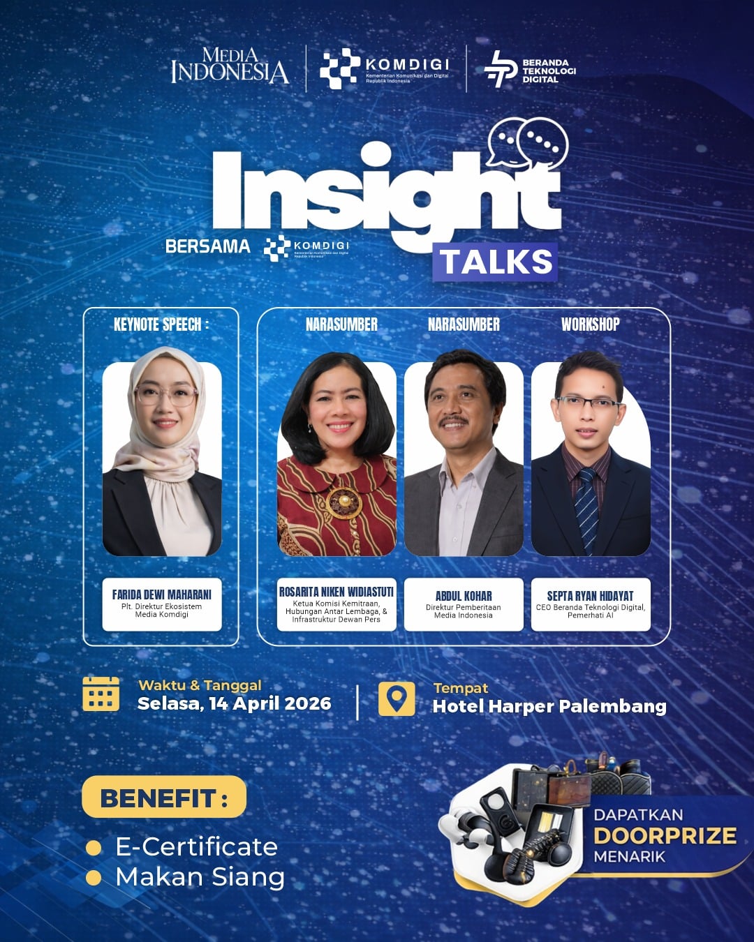 Insight Talks Bersama Kementerian Komdigi dan Media Indonesia Vol. 3 Palembang