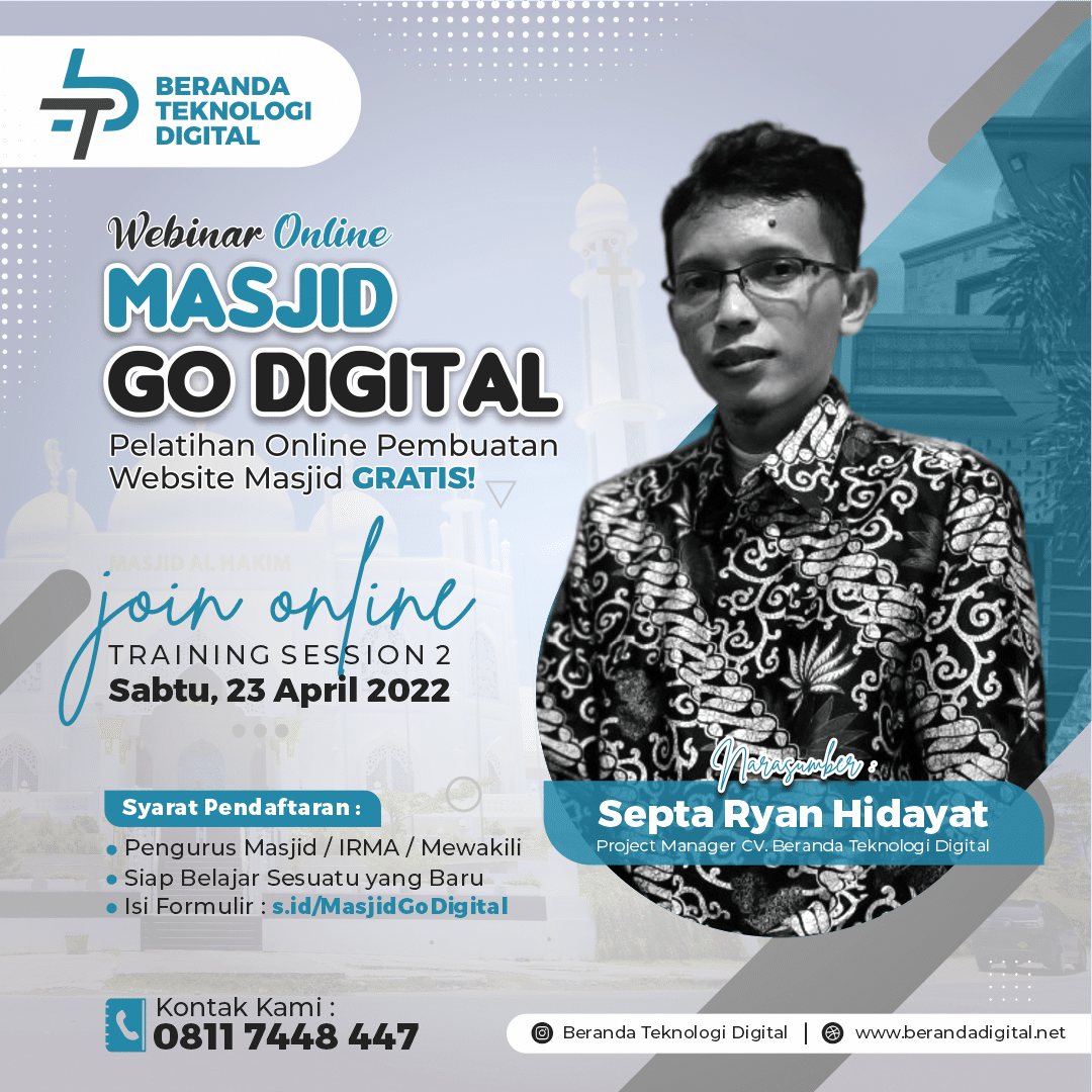 Webinar Online : Masjid Go Digital
